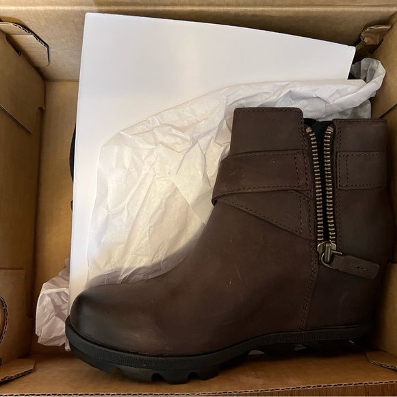 Sorel Joan of Arctic Moto Wedge Bootie NIB 7 - Picture 3 of 7